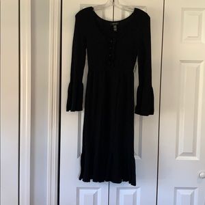 Black sweater dress